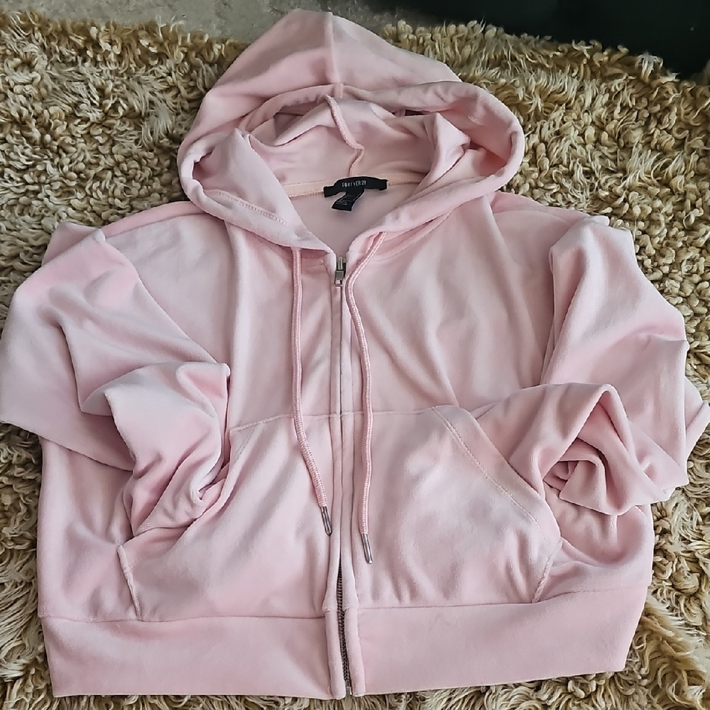 Forever 21 Pink Hooded Jacket